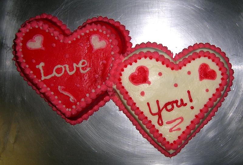 Double Heart Cake